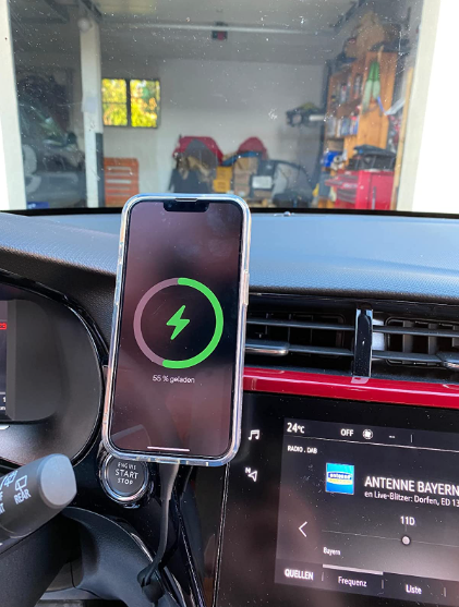 andobil Handyhalterung Auto mit Ladefunktion MagSafe Autohalterung [ Für  iPhone 14 Serie & 15W Kabelloses Magnet ] Wireless Car Fast Charger Qi