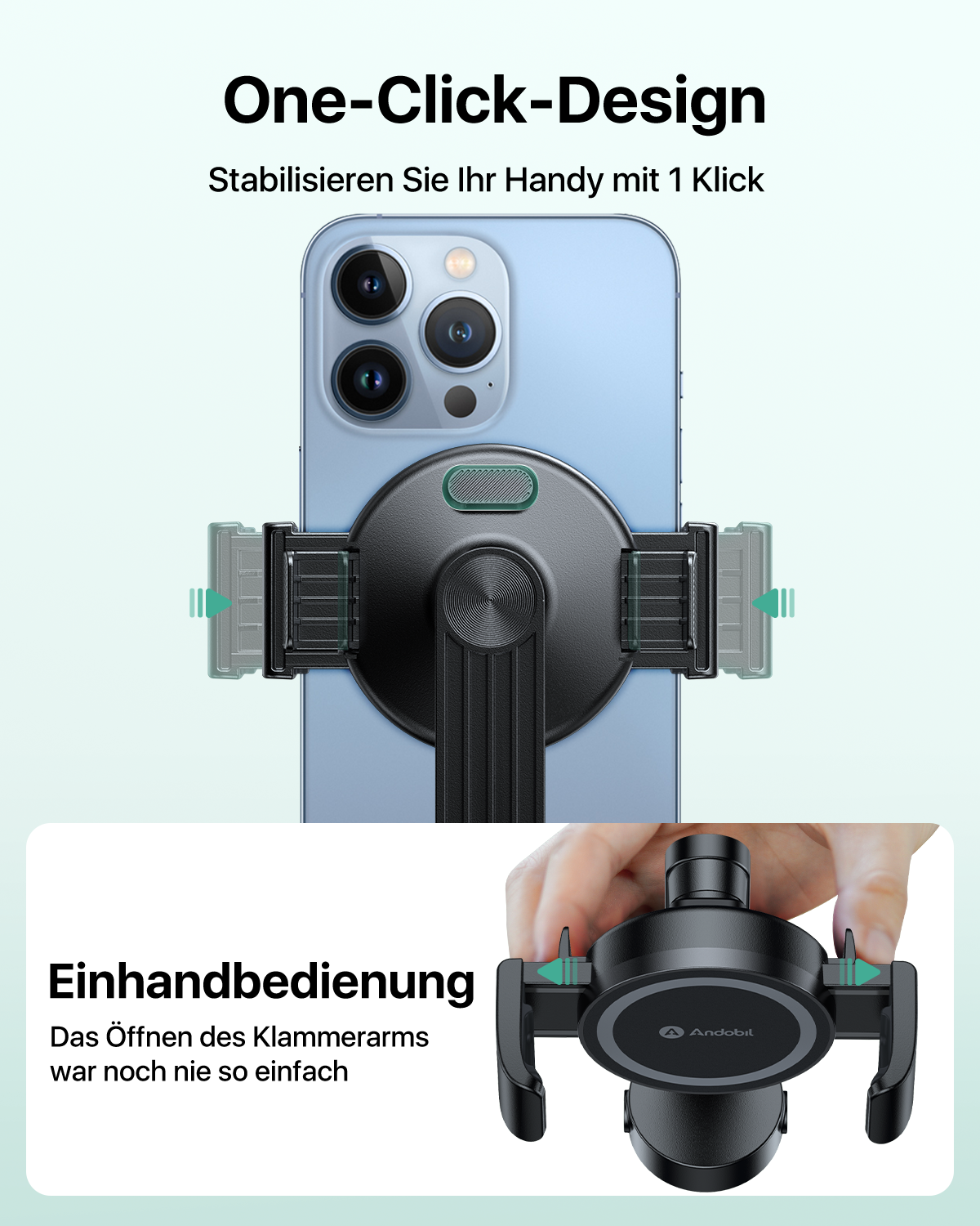andobil Magnet Handyhalterung Stativ für MagSafe [2023 Doppelter