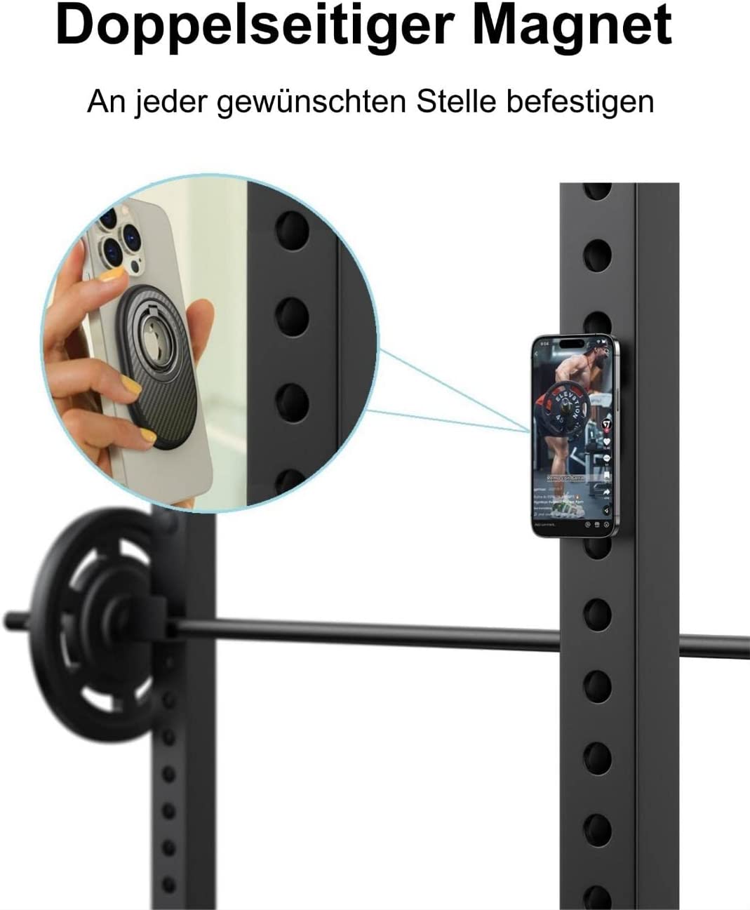 andobil Magnet Handy Ring Halterung für MagSafe [Stärkste