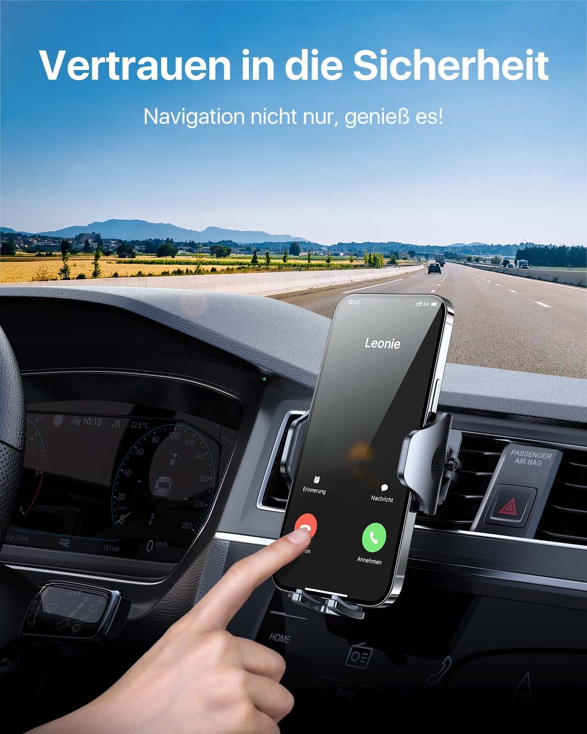 EEASSA Handyhalterung Auto für Peugeot Pick Up 2017-2023, Halterung  Handyhalter Fürs Auto Lüftung 360°Drehung Metall Einstellbar Stabilere &  Nie