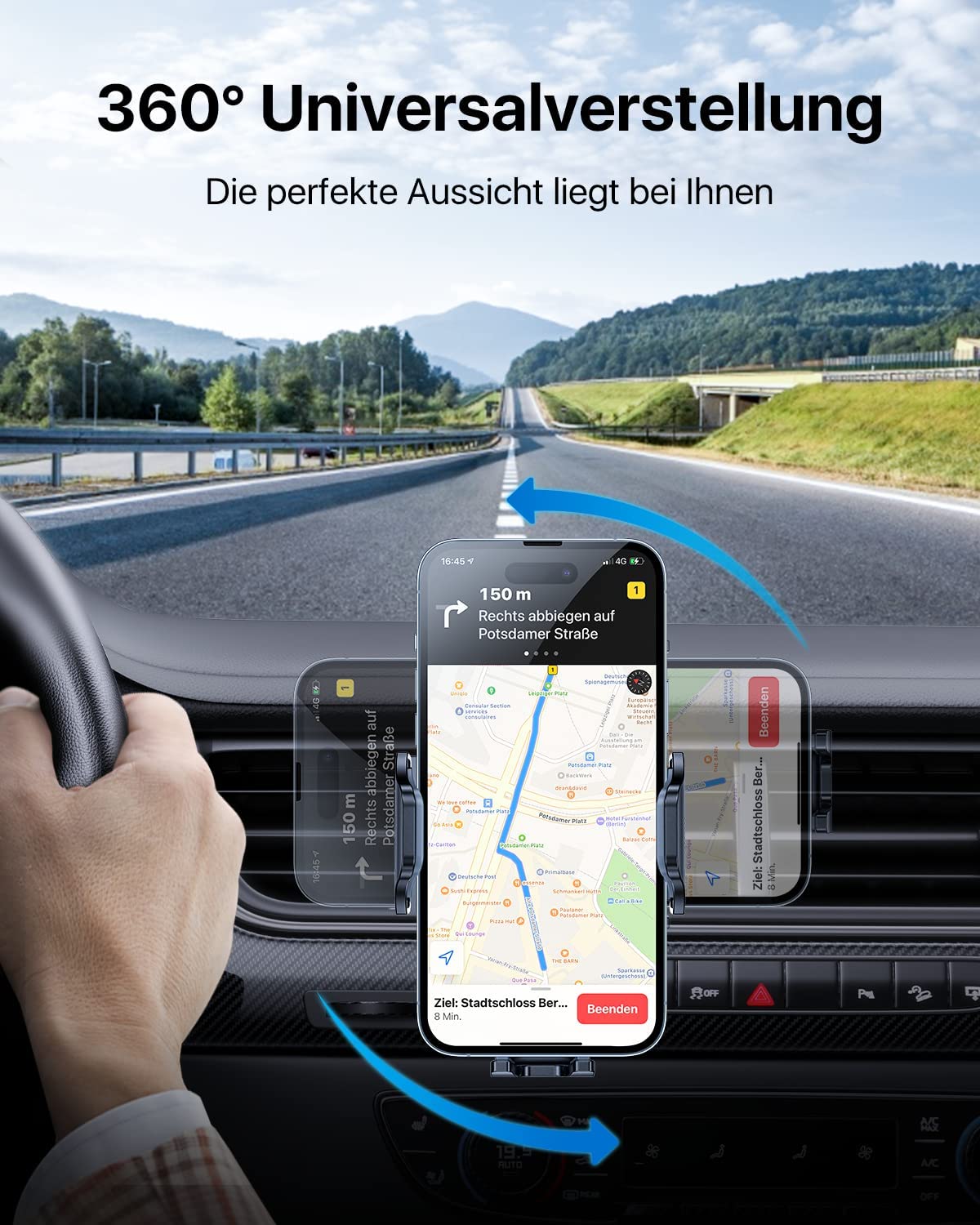 Universale Handyhalterung Auto/KFZ Scheibe & Lüftung von Andobil in  Niedersachsen - Hildesheim